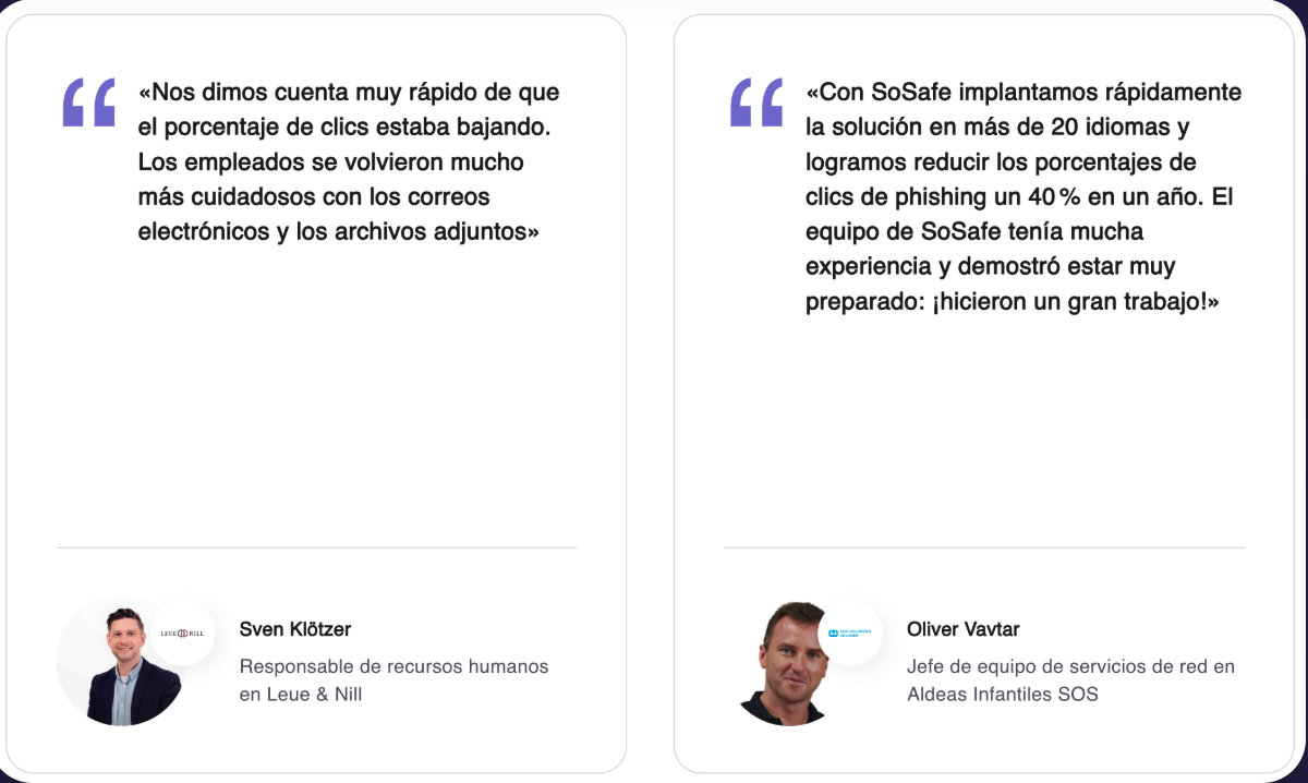 Testimonio cliente